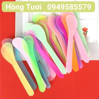 Combo 100 muỗng múc kem (lộn xộn đủ màu)