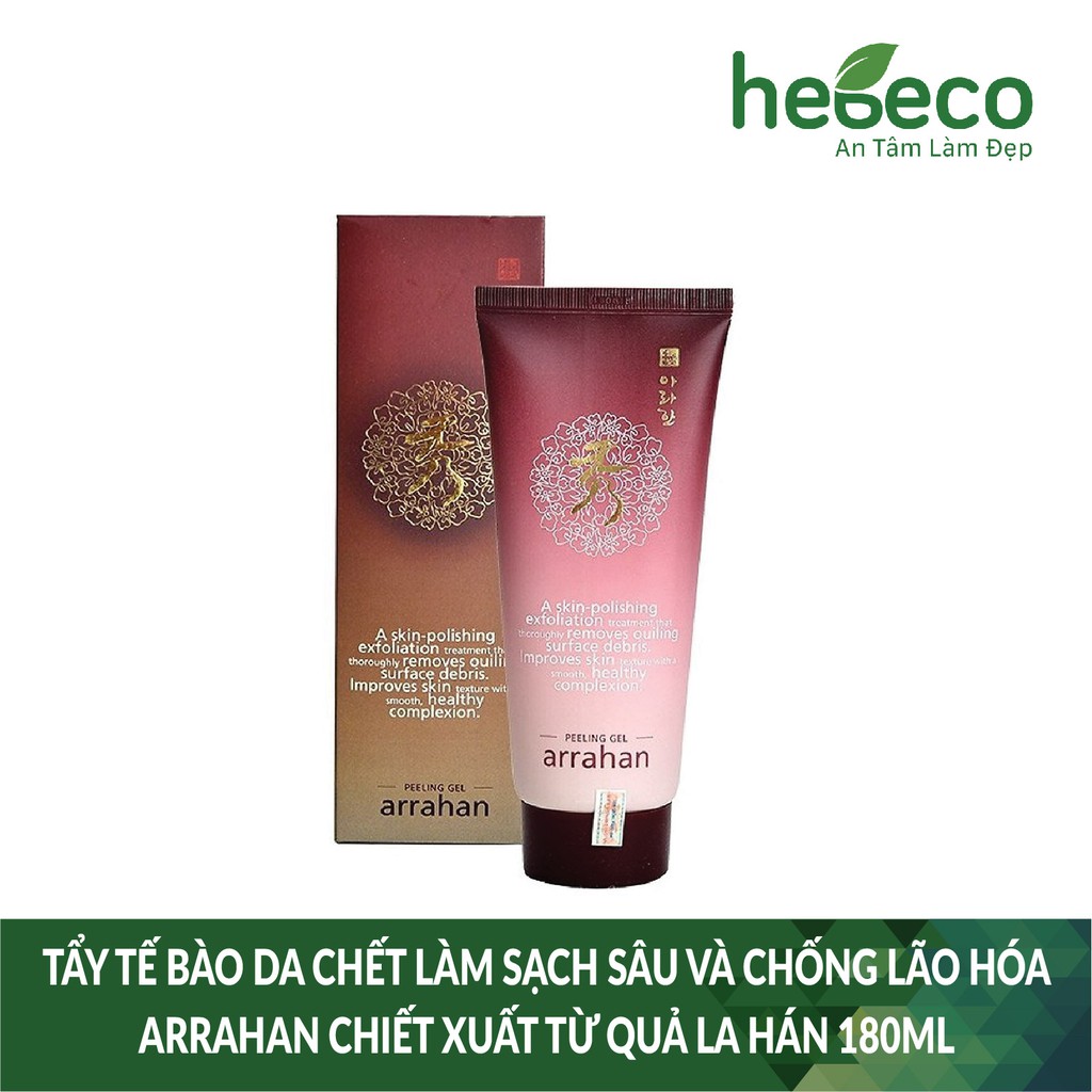 Tẩy Tế Bào Da Chết làm sạch sâu và chống lão hóa ARRAHAN Chiết Xuất Từ Quả La Hán 180ml - Hàn Quốc