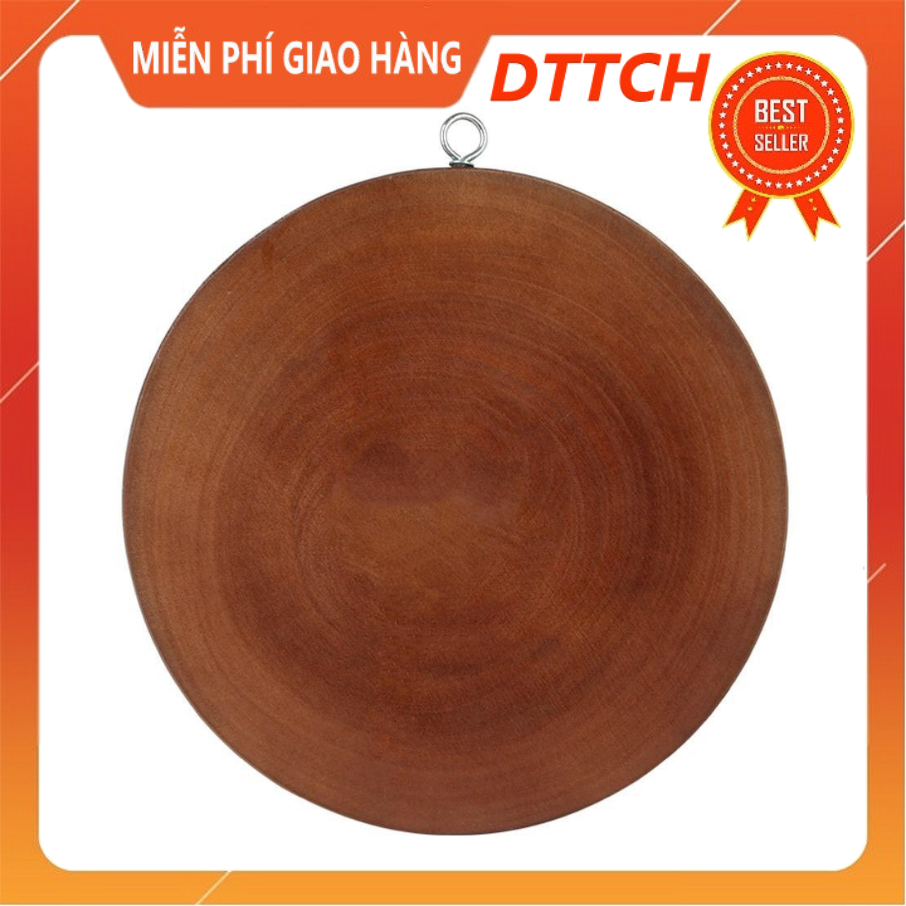 Thớt gỗ tròn size 26cm - Hàng Cty Quốc Việt - Xử lý mặt thớt đạt tiêu chuẩn