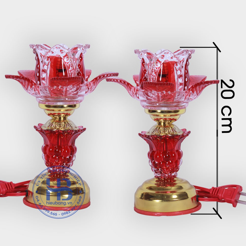 Đèn thờ pha lê