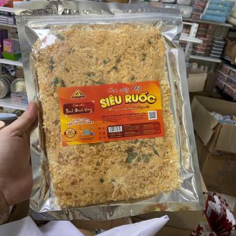 Cơm cháy siêu ruốc Ninh Bình Vàng 230 g,Cơm cháy Ninh Bình siêu chà bông, Đặc sản Ninh Bình.