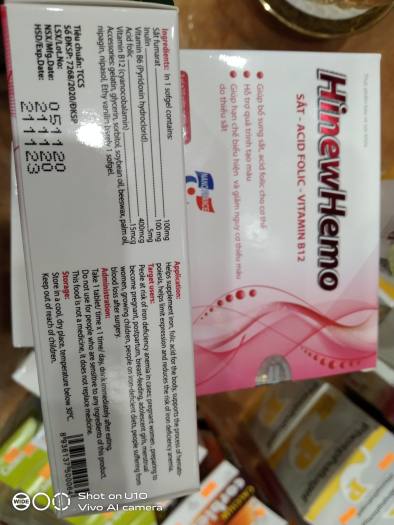 VIÊN UỐNG BỔ SUNG SẮT HINEWHEMO