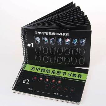 Sách giáo trình học vẽ cọ bản 3d , Quyển sách tập vẽ từ cơ bản đến nâng cao 1 tập 16 tờ - Sách vẽ nail là dụng cụ không thể thiếu giúp thợ nail nâng cao tay nghề