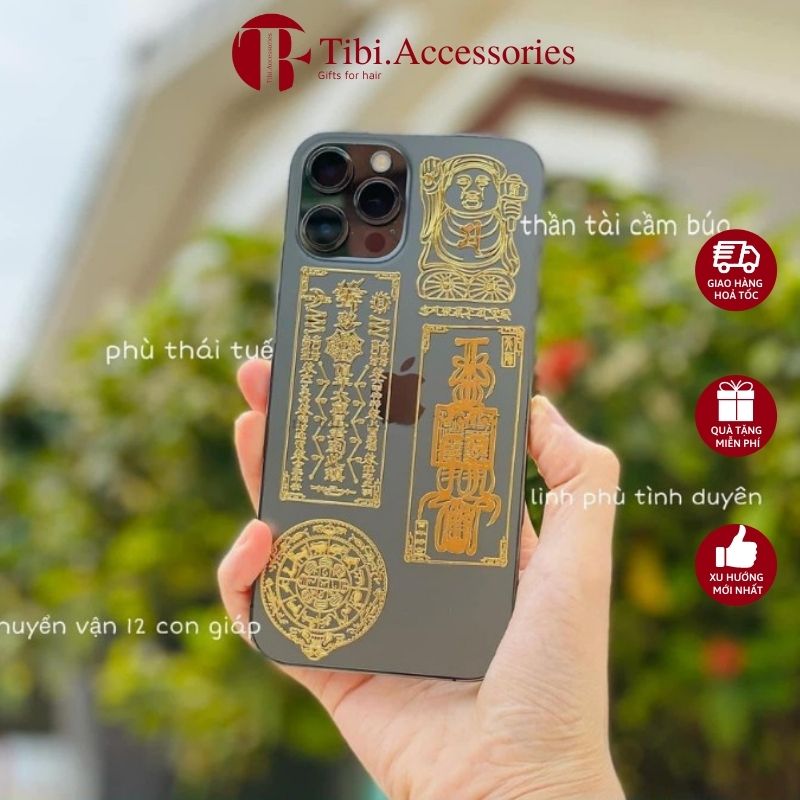 Miếng Dán- Linh Phù Tài Lộc Chiêu Tài, Hút Lộc Dán Điện Thoại Hoặc Đựng Trong Ví Tiền -