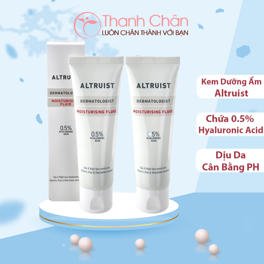 Kem Dưỡng Ẩm Altruist Dermatologist Moisturising Fluid 0.5% Hyaluronic Acid 50ml