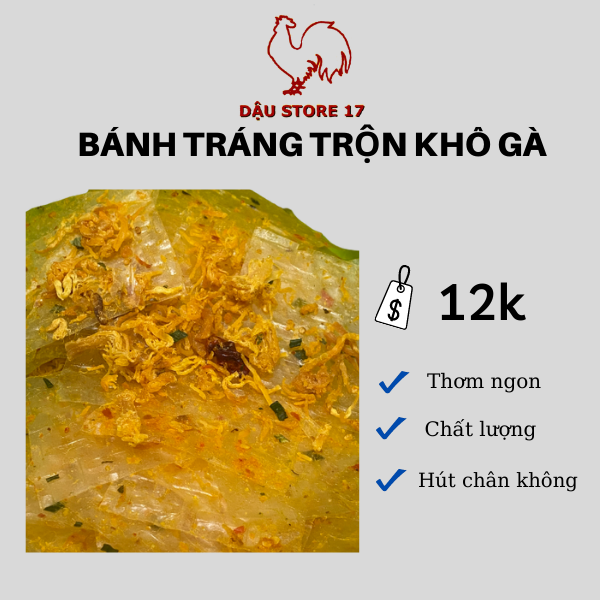 Bánh tráng trộn khô gà