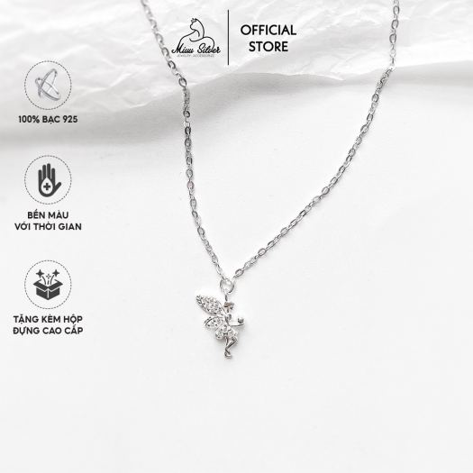 Vòng cổ bạc nữ Miuu Silver dây chuyền bạc 925 thiên thần Tinker Bell Necklace