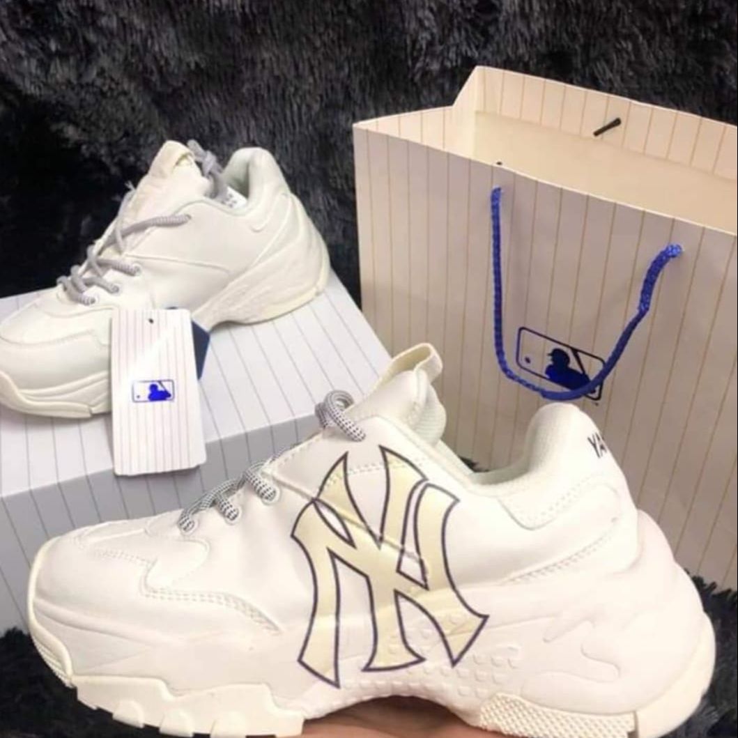 Giày Sneaker Nam Nữ Big Ball Chunky MLB NY ( Full box+ bill + nước lau giày)