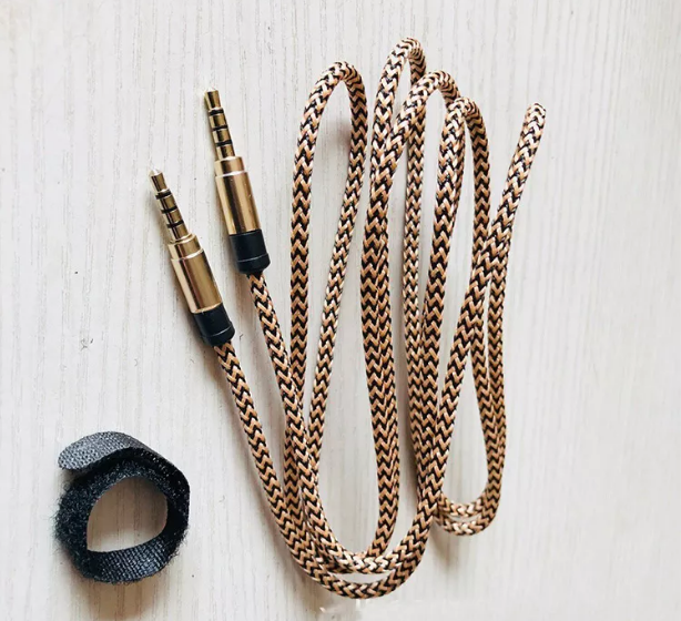 Jack 2 đầu 3.5 mm 4 khấc bọc dù 3 mét