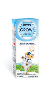 Lốc 4 ,Sữa tiệt trùng VpMilk Grow +