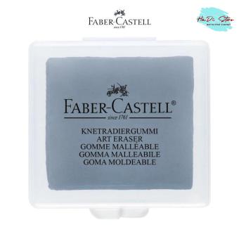 Gôm tẩy đất sét FABER CASTELL có hộp nhựa / Gôm tẩy FABER DUST FREE đen - trắng