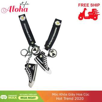 Móc Khóa Giày Sneaker Hoa Cúc Dùng Treo Balo Khóa Xe Khóa Cửa Bằng Nhựa Siêu Bền Siêu Đẹp - ALOHA STYLE