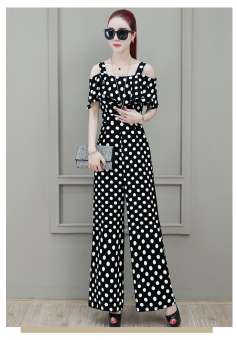 JUMPSUIT CHẤM BI DÀI SANG CHẢNH