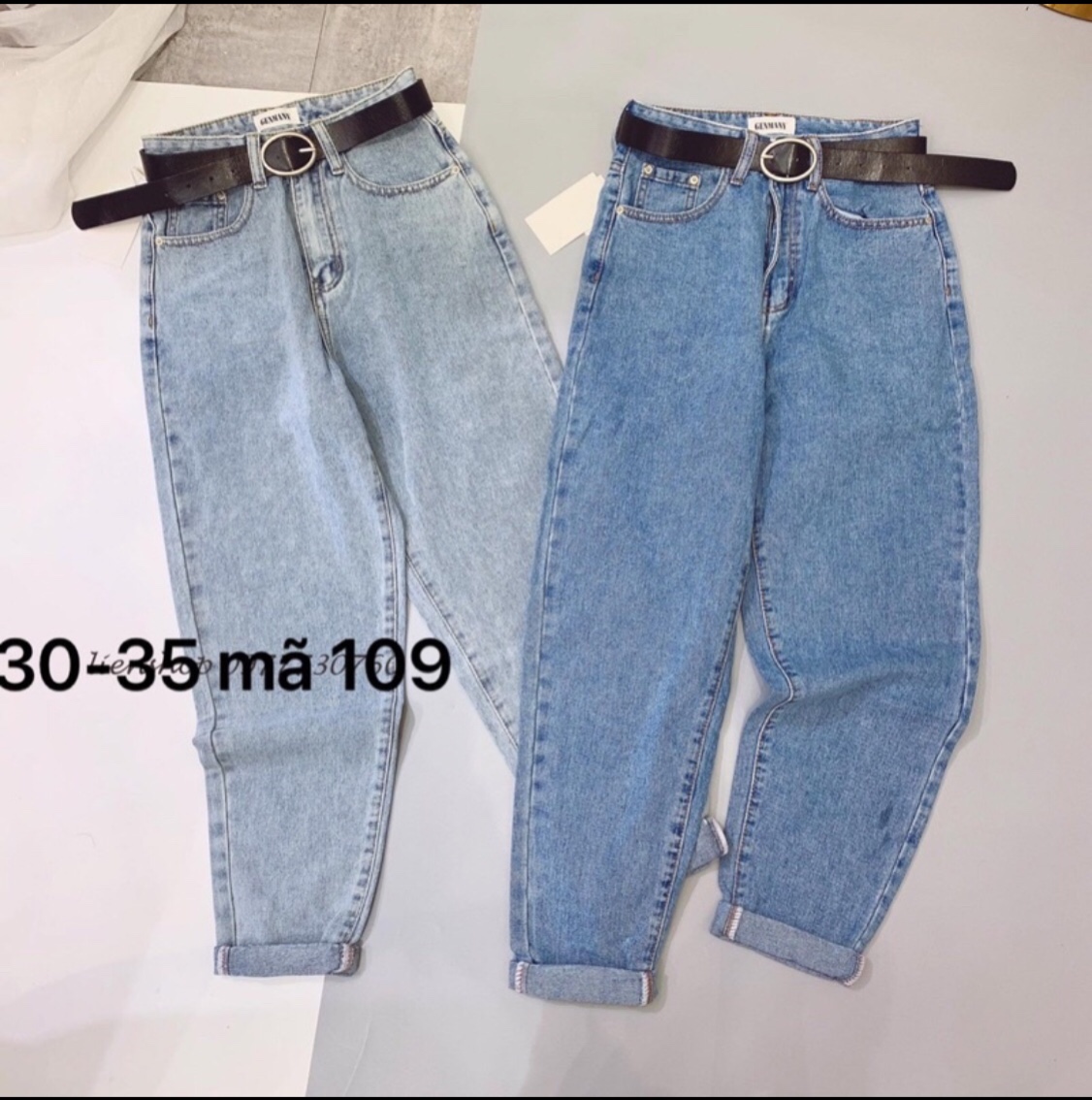 Quần jean baggy nữ trơn Basic cạp cao phong cách ulzzang - Quần bò baggy lưng cao trơn - Chuyên sỉ jean TL_HCM