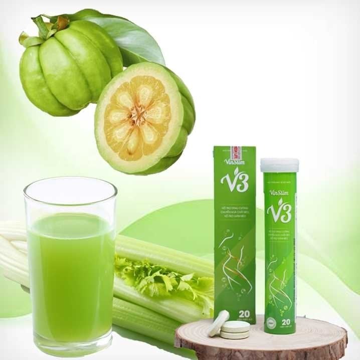Viên sủi vin slim v3 giải pháp kiểm soát cân nặng an toàn hiệu quả