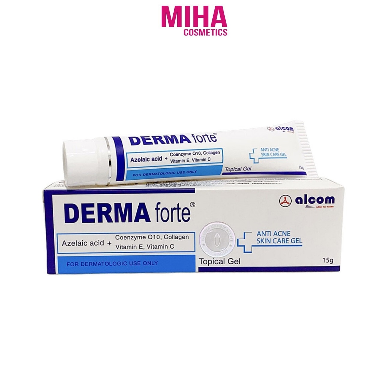 Gel Dưỡng Giảm Mụn Và Mờ Thâm Alcom Derma Forte Anti Acne Skin Care Gel Mu