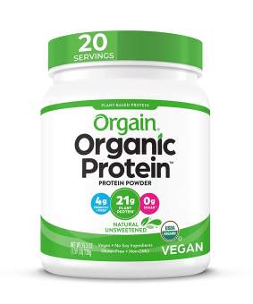Bột đạm thực vật hữu cơ Orgain protein không ngọt 720g