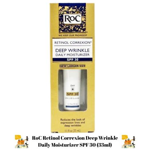 Kem dưỡng ban ngày xóa nếp nhăn RoC Retinol Correxion Deep Wrinkle Daily Moisturizer SPF 30 (33ml