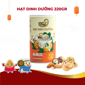Hạt dinh dưỡng Mix 5 loại hạt giàu dinh dưỡng Faminuts hũ 220 gr