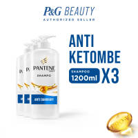 PANTENE Shampoo Perawatan Rambut Anti Ketombe Pro-V 1200ml x3