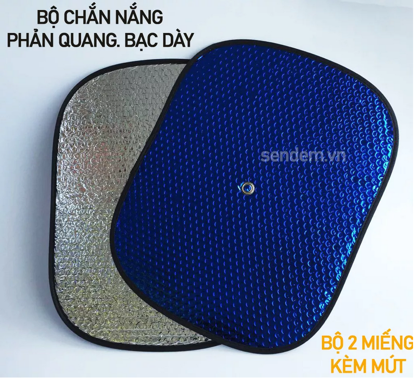 Tấm chắn nắng ô tô, BỘ 02 CHIẾC, Phản quang, mút kính, Tấm che nắng ô to, tấm chắn nắng xe hơi, kho giá xưởng