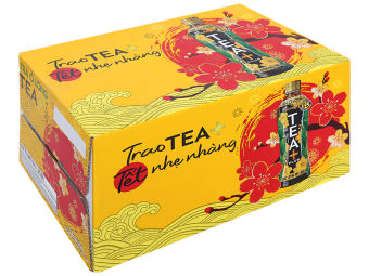 Thùng 24 chai trà ô long Tea Plus 455ml