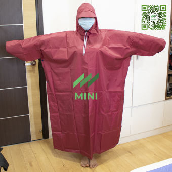 Áo mưa cánh dơi vải dù cao cấp (Áo mưa xẻ tà)