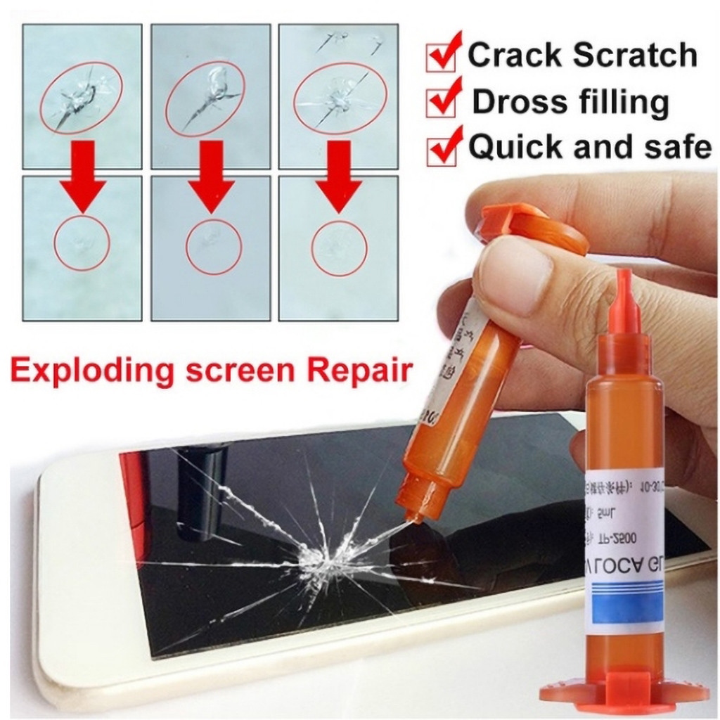 Windshield Scratch Remover（Glass Crack Repair Liquid Glass Repair Kit  Cracked Glass Scratch Remover Windshield Repair Kit Glass Glue Crack Repair  Broken Glass Repair Liquid Windshield Crack Repair Kit Original Crack Glass  Repair