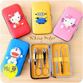 Bộ tỉa móng tay có kìm bấm móng kìm cắt móng dụng cụ lấy khóe da  nhíp kéo nhỏ dùng để cắt tỉa lông mày. Đồ lấy ráy tai giúp cho vệ sinh thêm dễ dàng cây dũa  tại nhà nhỏ gọn tiện dụng bỏ túi du lịch