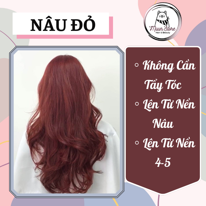 Thuốc nhuộm tóc màu nâu đỏ