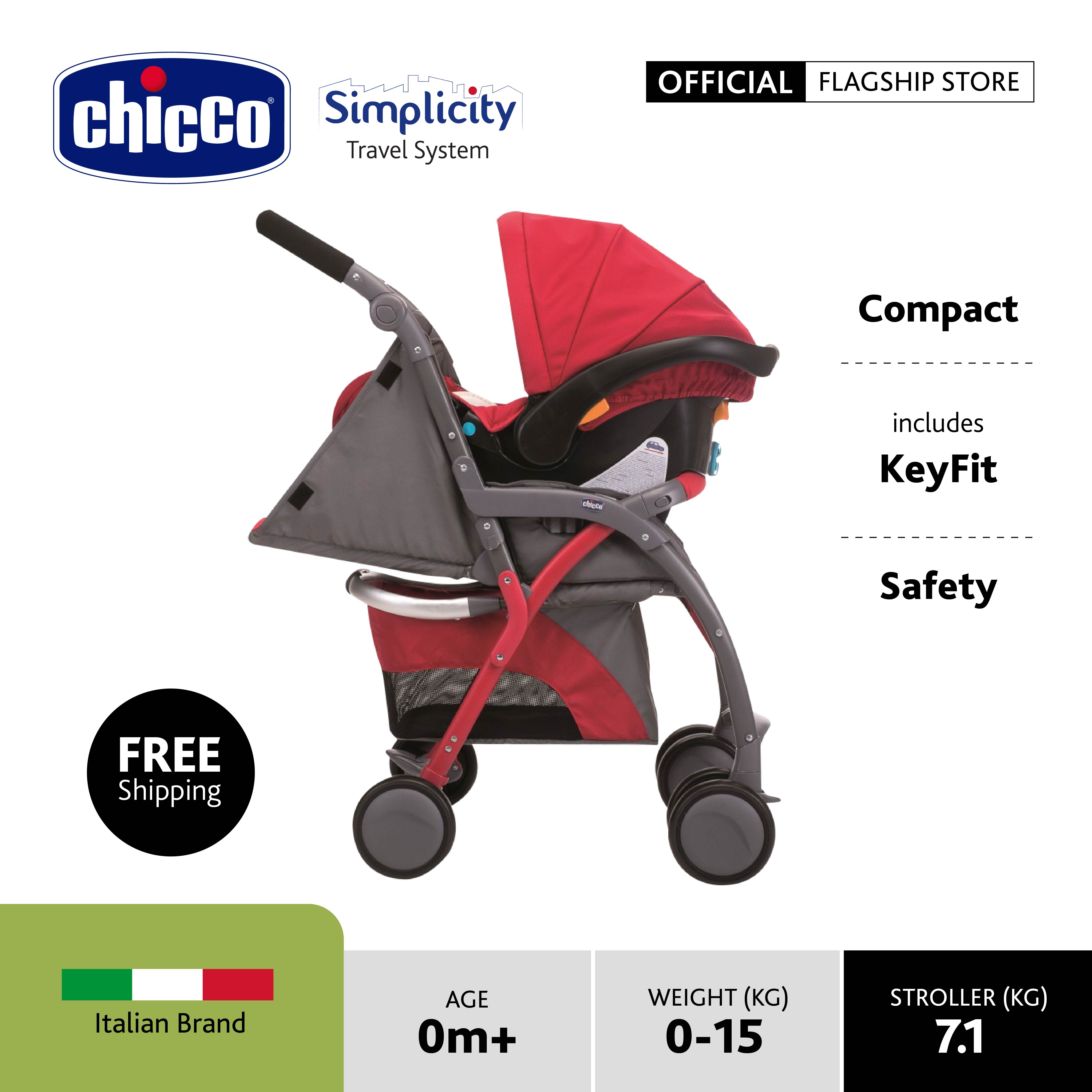 Chicco Simplicity Plus Travel System ( Stroller + Keyfit infant Carrier with base)