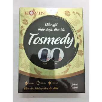 Dầu gội thảo dược đen tóc nhuộm tóc thảo dược Tosmedy 45ml
