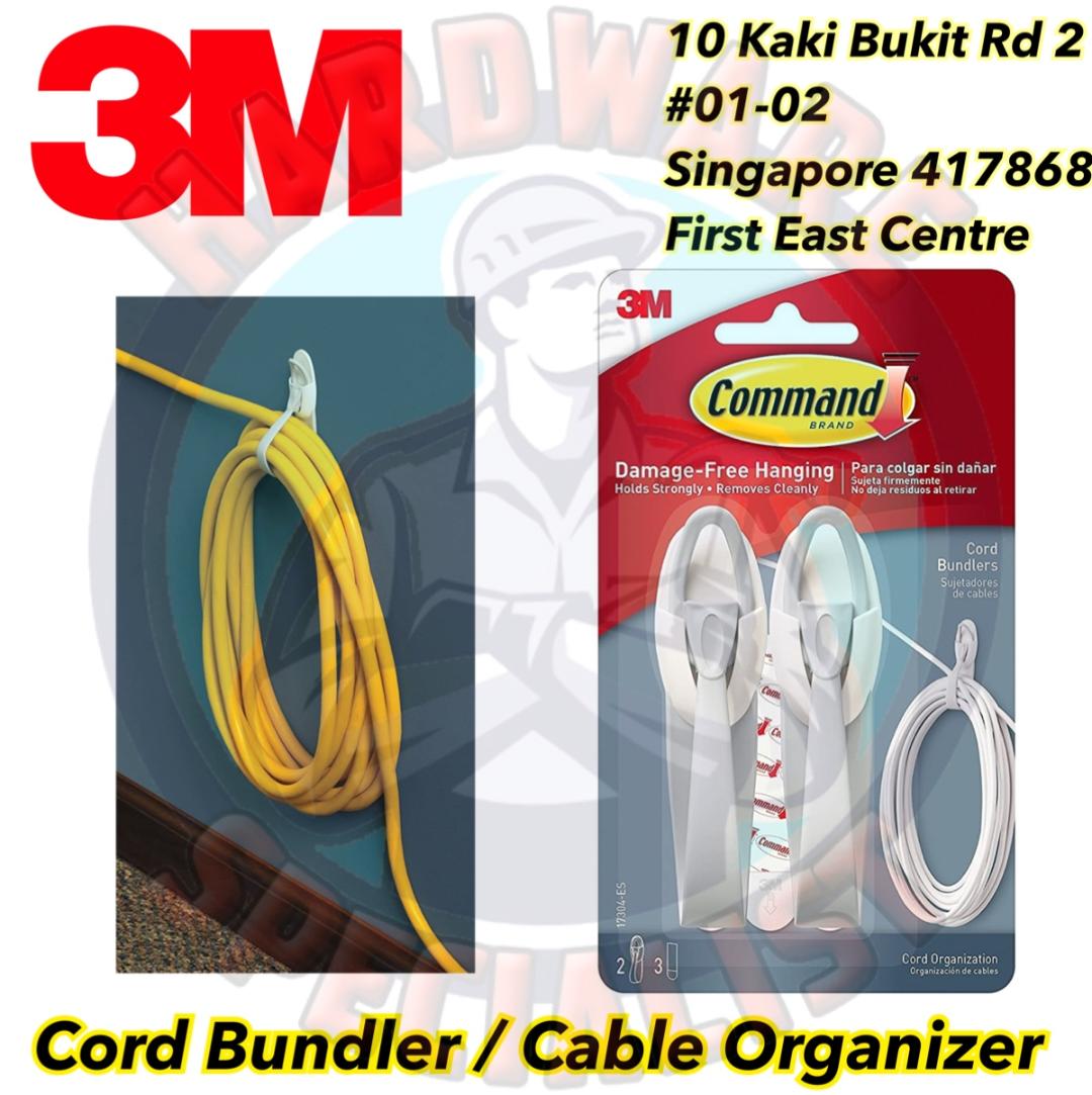 3M 17304 Command Cord Bundlers 4 Pack (8 Bundlers)