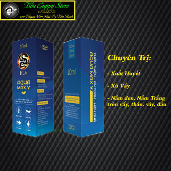AQUA MAX V - Chuyên Sử Dụng Trong Các Trường Hợp Cá Bị Xù Vẩy, Xuất Huyết, Nấm Trắng