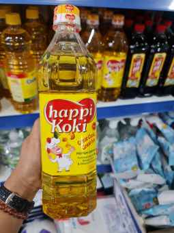 Dầu ăn cao cấp Happy Koki chai 1 lít