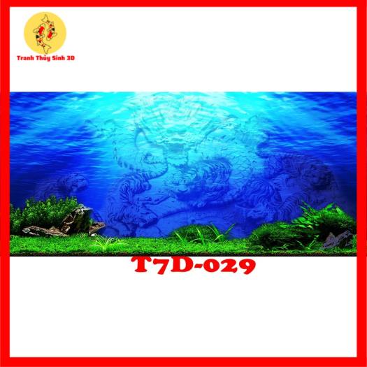 Tranh 3D Dán Bể Cá Thuỷ Sinh Hình Đáy Biển Siêu Đẹp, Công Nghệ In UV Nhật Bản có sẵn keo dán Decor hồ cá, In theo kích thước yêu cầu ( 30 , 40 , 50 , 60, 70, 80cm, 100 cm...)