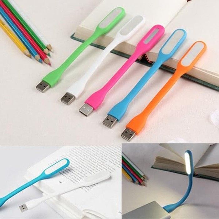 Lampu LED USB Sikat Gigi Fleksibel Power Bank Laptop Lampu Tidur Lampu Baca Belajar Murah Praktis