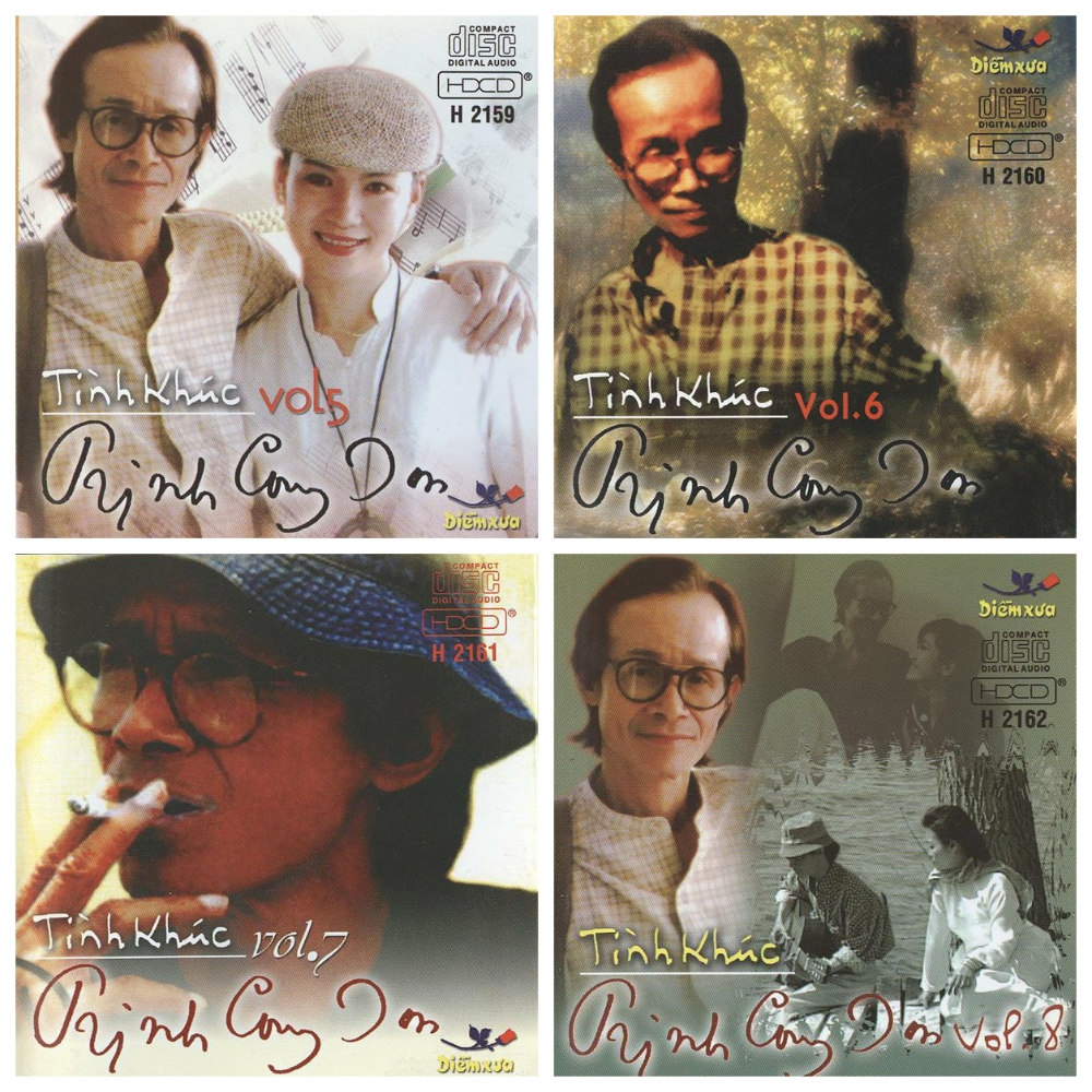 Bộ 4 đĩa cd trịnh công sơn 5678 - cd nhạc vàng