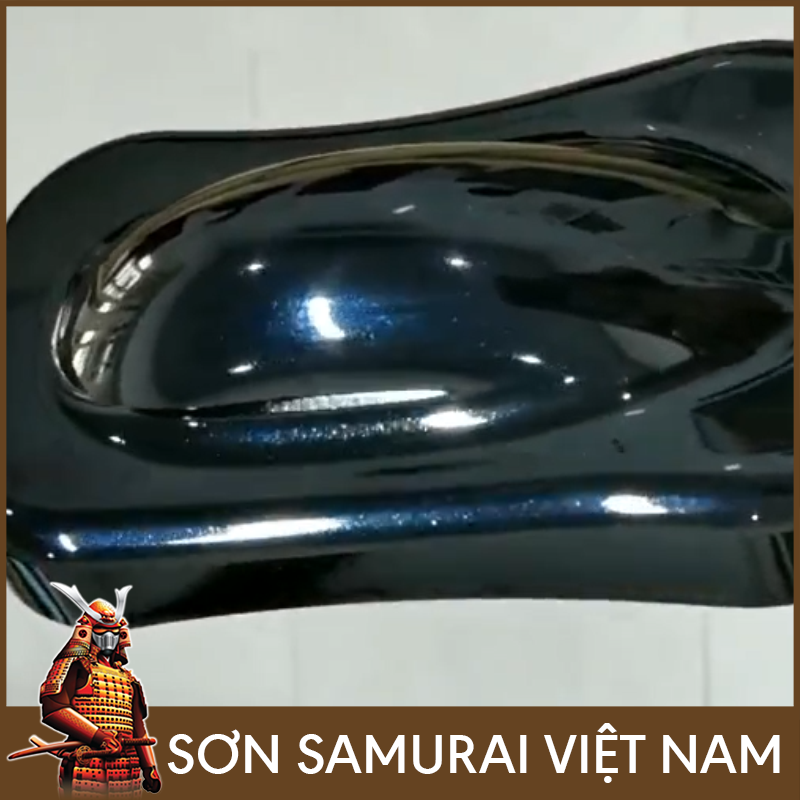 Chai sơn samurai màu đen pha lê xanh H931 - Sơn xịt samurai màu đen pha lê xanh