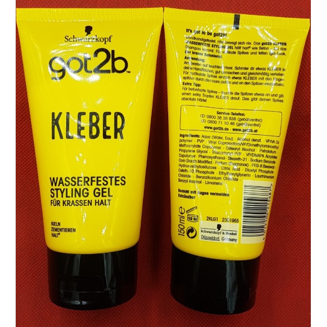 Gel vuốt tóc Schwarzkopf got2b Kleber của Đức