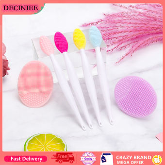 DECINIEE Set 6 bàn chải silicon làm sạch da chết chăm sóc tốt cho da mặt - INTL