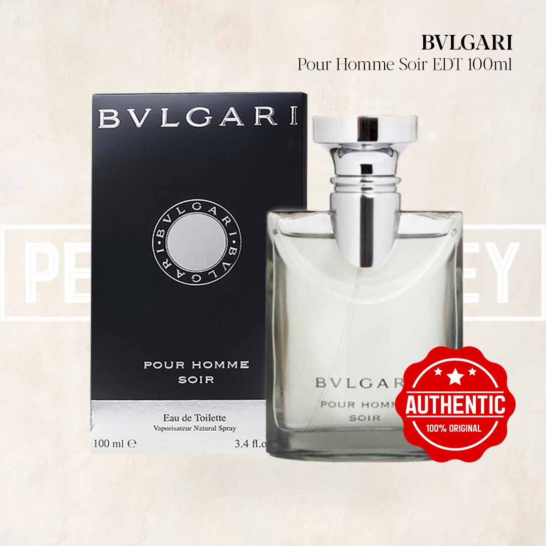 Bvlgari Pour Homme Soir Edt 100Ml Authentic Perfume For Men