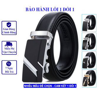 Thắt Lưng Nam Cao Cấp VICENZO Dây Da Mềm Khóa Tự Động Chống Rỉ Bảo Hành Lỗi 1 Đổi 1, Dây Thắt Lưng Nam