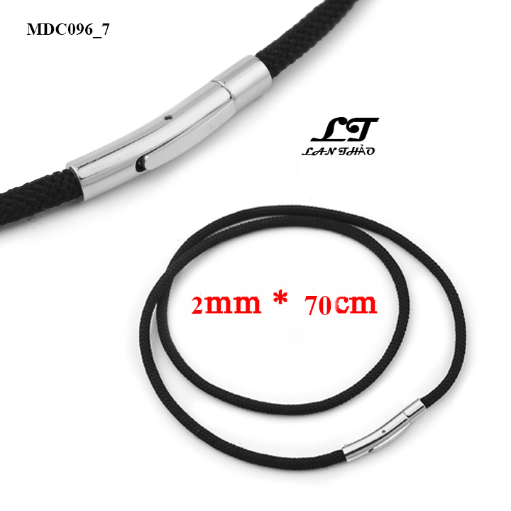 Dây chuyền sợi dù Thái 2li dài 70cm khóa inox MDC096-7