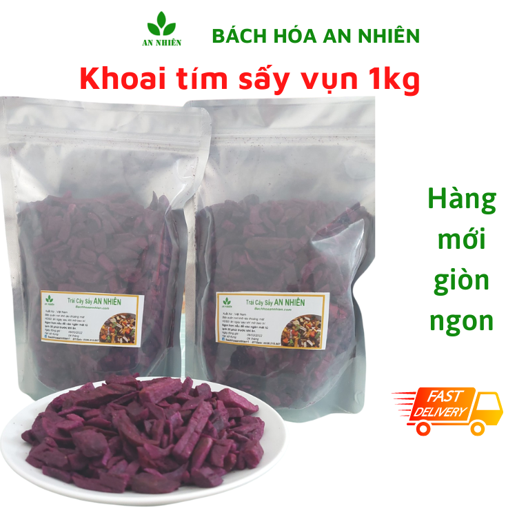 Khoai lang sấy khoai tím vụn An Nhiên 1kg