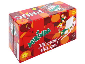 Thùng 24 lon nước ngọt xá xị Mirinda 330ml