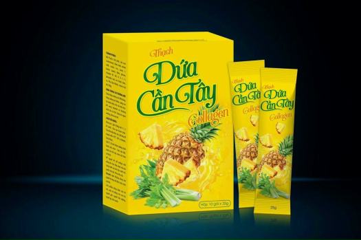 Thạch dứa cần tây siêu ngon