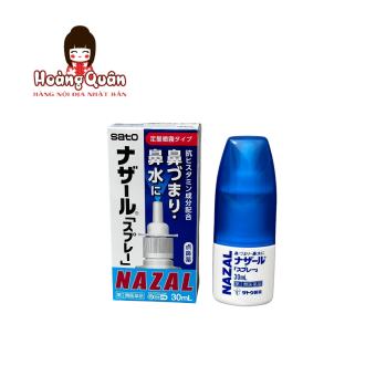 Xịt mũi Nazal Sato 30ml -Hoàng Quân hàng nội địa Nhật.