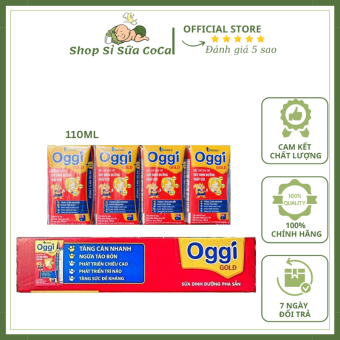 Thùng 48 hộp Oggi Gold 110ml pha sẵn tặng kèm 4 hộp