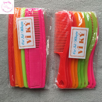 Combo 4 Cây Lược Nhựa Chải Tóc Gỡ Rối Tóc Đa Năng Nhiều Màu Sắc